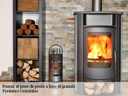 Poseur et pose de poele a bois et granulé Pyrénées-Orientales 